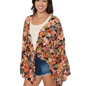 BILLABONG All Flored Kimono Size S/M